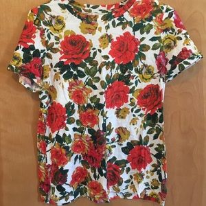 Anthropologie floral tee